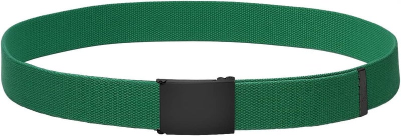 Falari Canvas Web Belt Fully Adjustable Cut to Fit Golf Belt Flip Top Buckle - Image 4